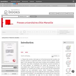 Conciliation et médiation judiciaires - Introduction - Presses universitaires d’Aix-Marseille