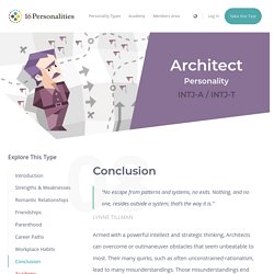 Architect Personality (INTJ-A / INTJ-T)