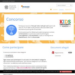 Concorso: Kids University Venezia