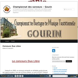 Concours Duo Libre - Championnat des sonneurs - Gourin