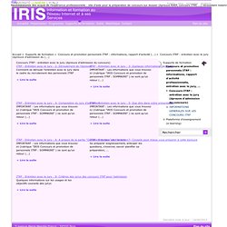 Concours ITRF : entretien avec le jury (épreuve d'admission du concours) - IRIS