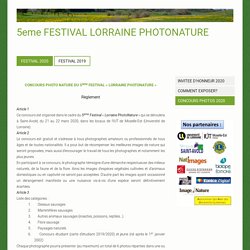 CONCOURS PHOTOS 2020 - festival lorraine-photos-nature !