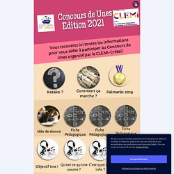 Concours de Unes 2021 by pauline.legall.doc on Genially