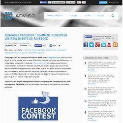 Concours Facebook : comment respecter les règlements de Facebook