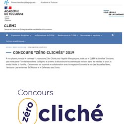 Concours "Zéro clichés" 2019
