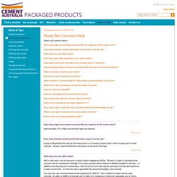 First Rate Cement Products and Pre Mix Concrete for Enterprise and Services - Cement Australia