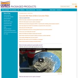 Excellent Tutorials on Mixing Concrete and Cement Goods for Commerce