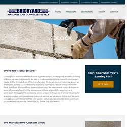 Masonry & Concrete Block in Colorado