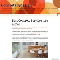 Best Concrete Service store in Delhi
