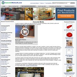 Concrete Molds - Countertop, Sink, and Furniture Molds