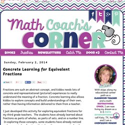 Concrete Learning for Equivalent Fractions