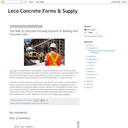 The Role of Concrete Forming Systems in Dealing with Concrete Cons