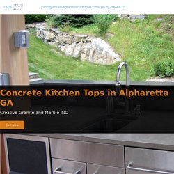 Concrete Kitchen Tops in Alpharetta GA