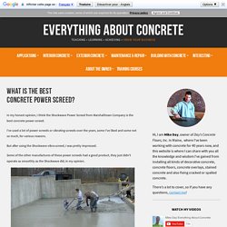 Why This Is The Best Concrete Power Screed For Floors And Slabs