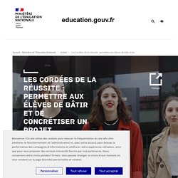 Les Cordées de la réussite : permettre aux élèves de bâtir et de concrétiser un projet d'orientation