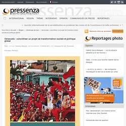 Venezuela : concrétiser un projet de transformation sociale et politique global - PressenzaPressenza