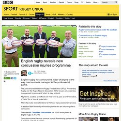 English rugby reveals new concussion injuries programme