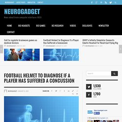 Football Helmet to Diagnose If a Player Has Suffered a Concussion