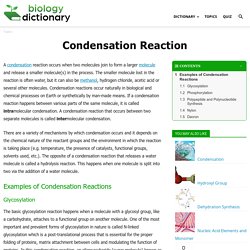 Condensation Reaction