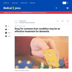 Drug for common liver condition may be an effective treatment for dementia