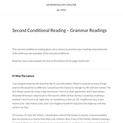 Second Conditional Reading - Grammar Readings