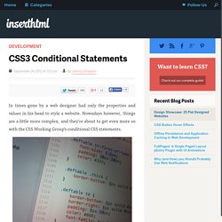 CSS3 Conditional Statements