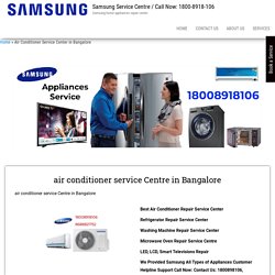 air conditioner service Centre in Bangalore