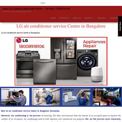 LG air conditioner service Centre in Bangalore