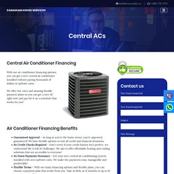 Central Air Conditioner Financing