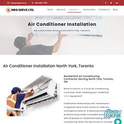 Air Conditioner Installation North York, Toronto
