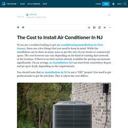 The Cost to Install Air Conditioner In NJ : Air Conditioning System