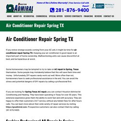 Air Conditioner Repair Spring TX