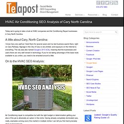 HVAC Air Conditioning SEO Analysis of Cary North Carolina