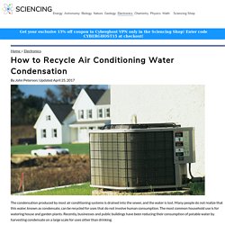 How to Recycle Air Conditioning Water Condensation