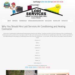 Air Conditioning and Heating Contractor in Lodi California