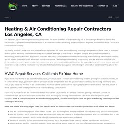 Heating & Air Conditioning Repair Los Angeles