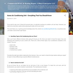 Home Air Conditioning Unit - Everything That You Should Know