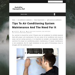 Air Conditioning System Maintenance