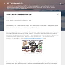 Steam Conditioning Valve Manufacturers
