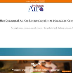 Hire Commercial Air Conditioning Installers to Minimizing Operational Hindrance