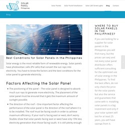 Best Conditions for Solar Energy in the Philippines