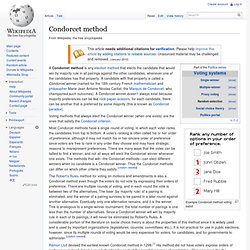 Condorcet method