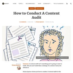 How to Conduct A Content Audit - UX Mastery