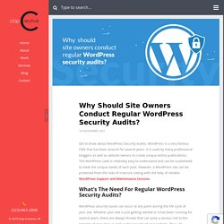 Why Should Owners Conduct Regular WordPress Security Audits?