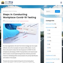 Steps In Conducting Workplace Covid-19 Testing