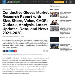 Conductive Gloves Market Research Report with Size, Share, Value, CAGR, Outlook, Analysis, Latest Updates, Data, and News 2021-2028