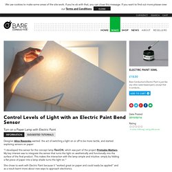 Control Levels of Light with an Electric Paint Bend Sensor - Bare ConductiveBare Conductive