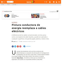 Pintura conductora de energía reemplaza a cables eléctricos