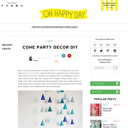 Cone Party Decor DIY