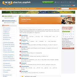 Conectores o Conjunciones en Inglés